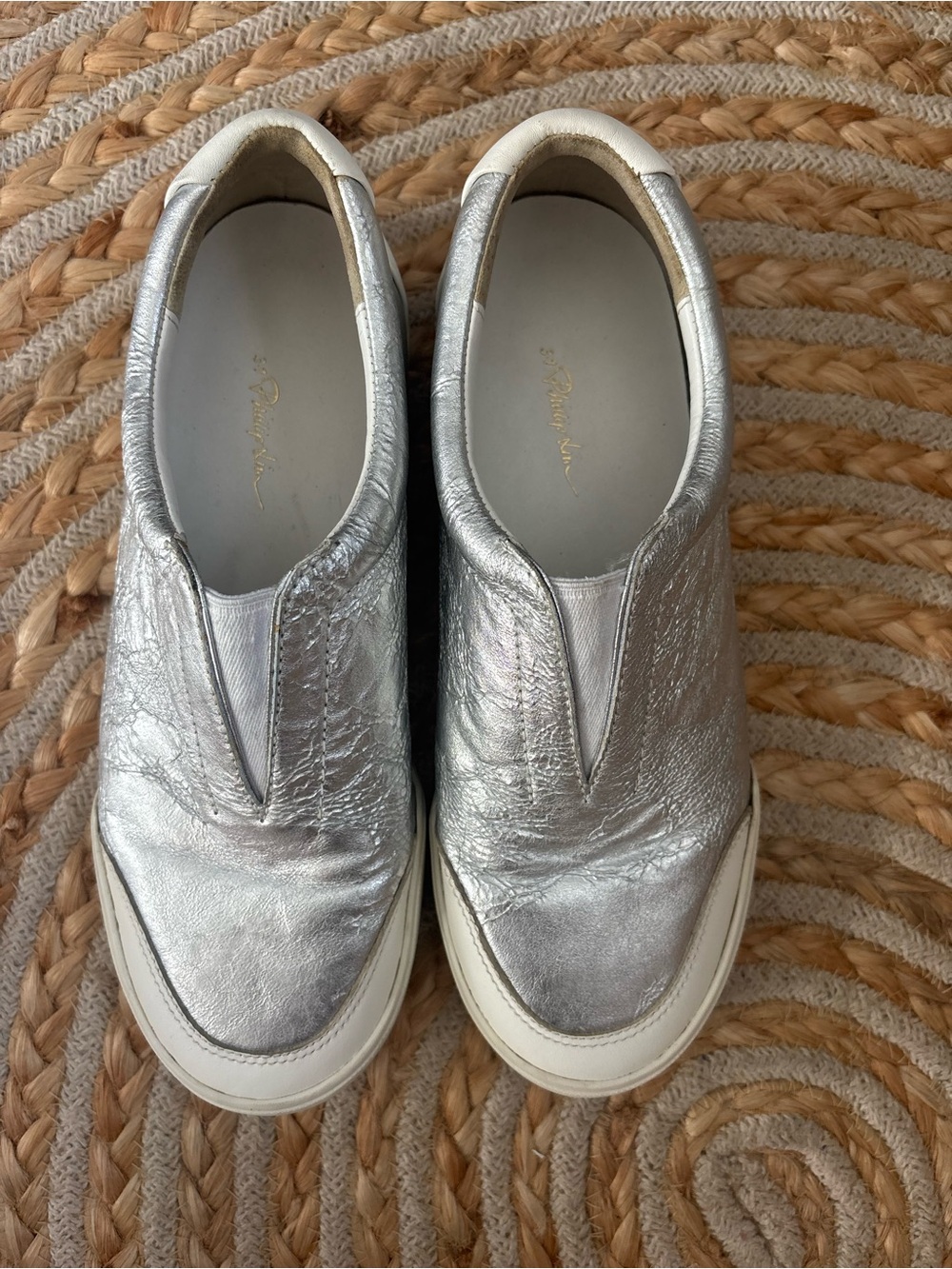 3.1 Phillip Lim Silver Slip-On Sneakers